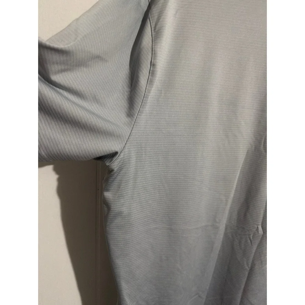 NIKE Tiger Woods‎ Collection Golf Polo Mens Dri-Fit L Gray Athleisure